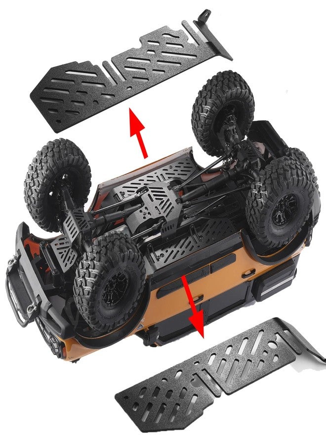 AMK TRX4 TRX6 Chassis Armor Upgrade Set 7Pcs - Metal Chassis Armor, Axle Protector, Skid Plate & Electronics Box Armor for 1/10 RC Crawler TRX4 TRX6 82046-4 92076-4 K5 Upgrade - Image 4